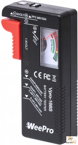 Universal Battery Checker Small Battery for Household Batteries