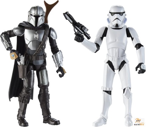 Star Wars Galaxy of Adventures The Mandalorian 5-Inch-Scale Figure - 2 Pack with Fun Blaster Accessories