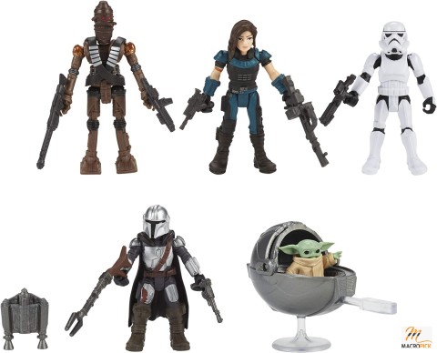 Stars Wars Mission Fleet Defend The Child 2.5-Inch-Scale Figure 5-Pack with Accessories