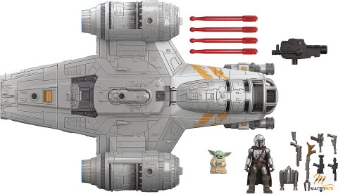 Fleet The Mandalorian The Child Razor Crest Outer Rim Run Deluxe Vehicle with 2.5-Inch-Scale Figure