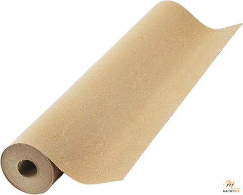 USA-Made Kraft Paper Roll: 17.75"x1200" (100ft) - Perfect for Gift Wrapping, Packing, Art, Shipping - 100% Recycled Material