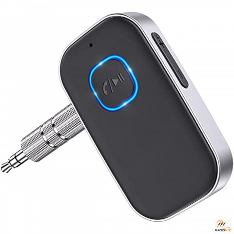 [2021 Upgraded] Bluetooth 5.0 Receiver for Car, Noise Cancelling Bluetooth AUX Adapter, Bluetooth Music Receiver for Home Stereo/Wired Headphones/Hands-Free Call,16H Battery Life-Black+Silver Brand: COMSOON