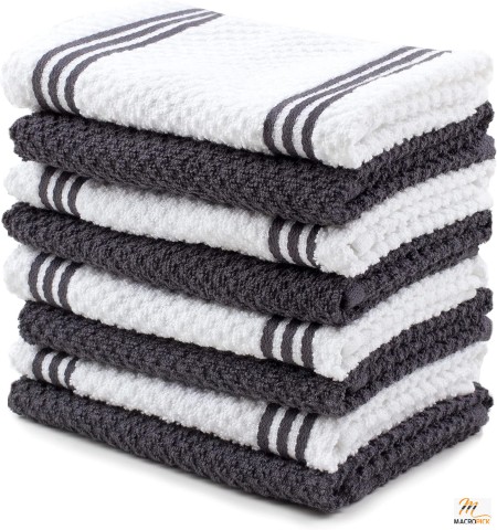 Kitchen Dishcloth Towel - Soft And Super Absorbent Kitchen Towel - Dryer Safe And Machine Washable Towel