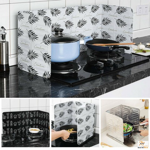 Folding Kitchen Cooking Oil Splash Screen Cover Anti Splatter Stove Shield Guard