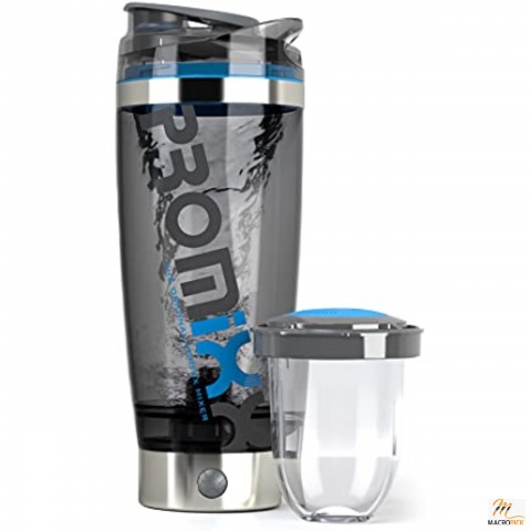 Pro Shaker Bottle (iX-R Edition)|Rechargeable,Powerful for Smooth Protein Shakes|includes Supplement Storage-BPA Free