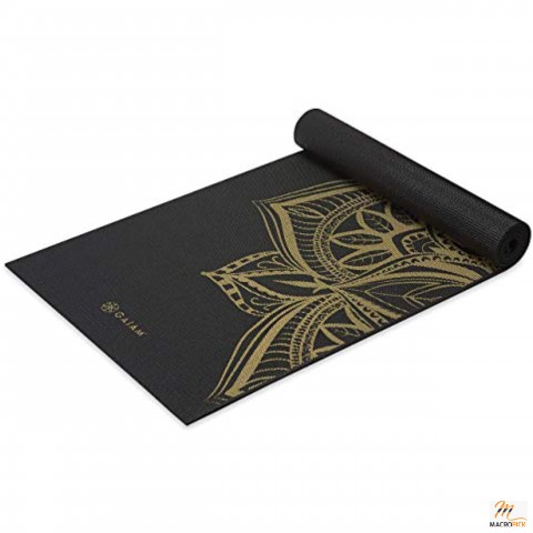 Premium 6mm Print Extra Thick Non Slip Exercise & Fitness Mat for All Types of Yoga