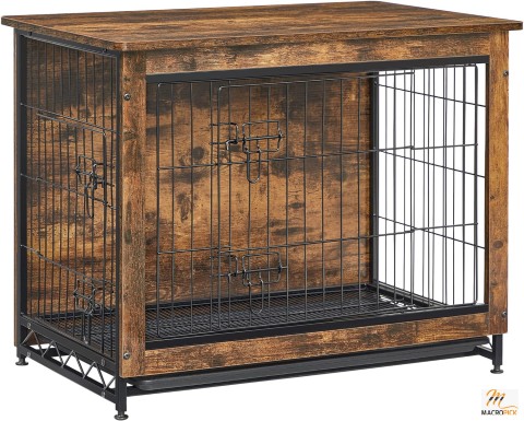 Wooden Dog Crate - Sturdy & Chew Resistant Wooden Dog Crate