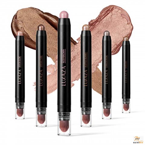 Multi-Colored 6 PCS Soft & Creamy Texture Eyeshadow Stick,Waterproof & Long Lasting Starter Eyeshadow Stick Sets