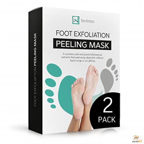 Foot Peel Mask - 2 Pack - Peeling Away Calluses and Dead Skin Cells