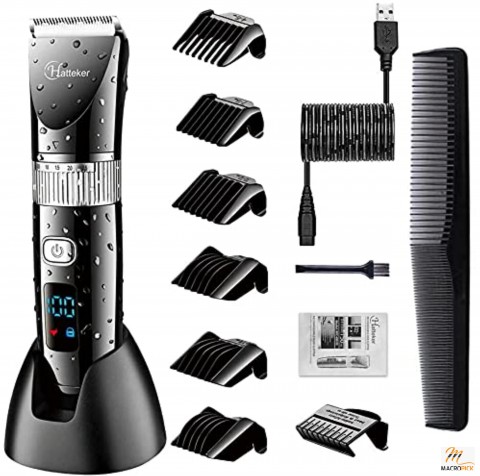 Cordless Hair Trimmer Pro Hair Clippers Beard Trimmer for Men Haircut Kit Cordless USB Rechargeable Waterproof