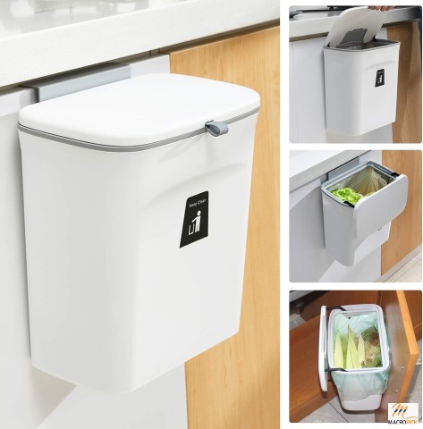 Kitchen Trash Bin - Kitchen Compost Bin for Counter Top or Under Sink - Under Sink Trash Can