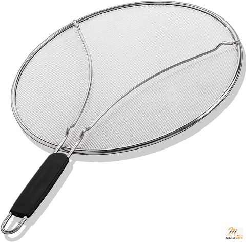 Grease Splatter Screen for Frying Pan - Stainless Steel Oil Splatter Guard