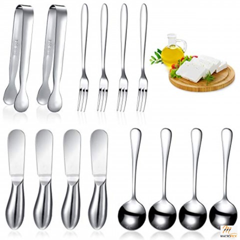 14 Pieces Cheese Butter Spreader Knives Set