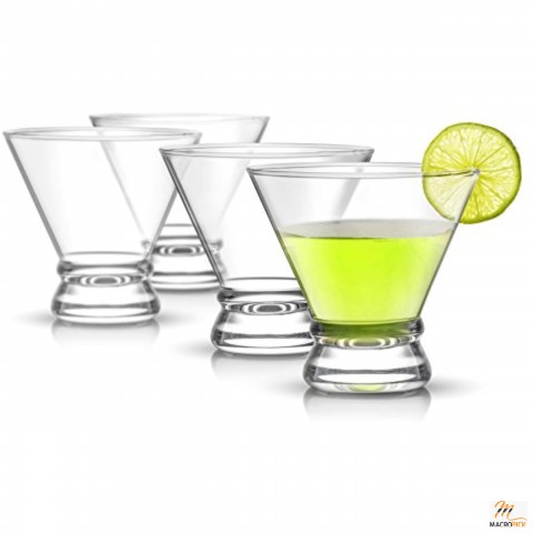 Sturdy & Strong Designed Glass Cup Sets with Storage Capacity of 8 Ounces