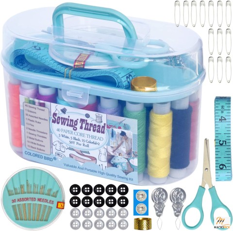 Portable High Quality Sewing Kit - Sewing Supplies Organizer - Great Gift For Mom And Grandma