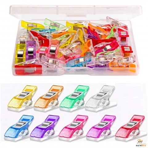 30 Pcs Multi-Use Sewing Clips - Premium Quality Clips - Assorted Colors