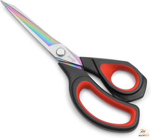 Premium Tailor Scissors - Stainless Steel Rust Resistant Blades - All Purpose & Lightweight Cutting Scissors