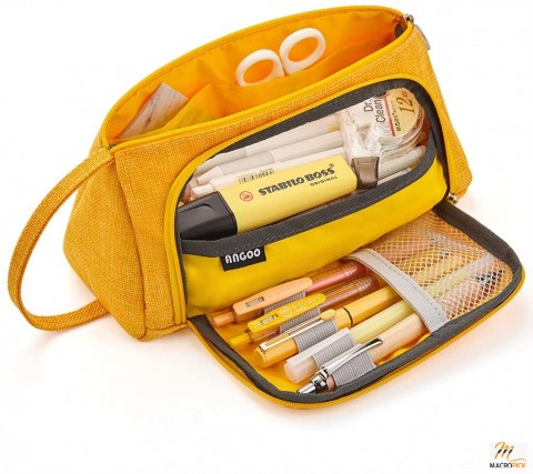 Large Capacity Pencil Case Pen Bag Pouch Holder Multi-slot School Supplies