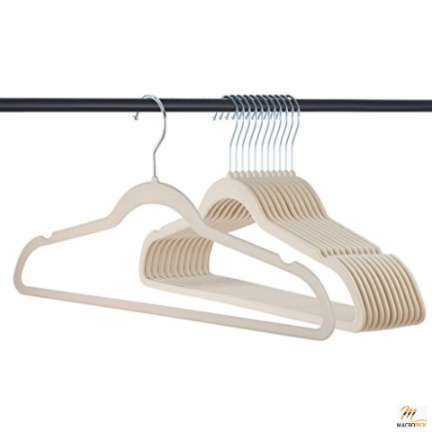 Pack of 50 Heavy Duty Cloth Hangers with Unique Design & Made-up od Non-Slip Material