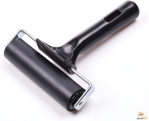 4-Inch Rubber Brayer Roller for Printmaking