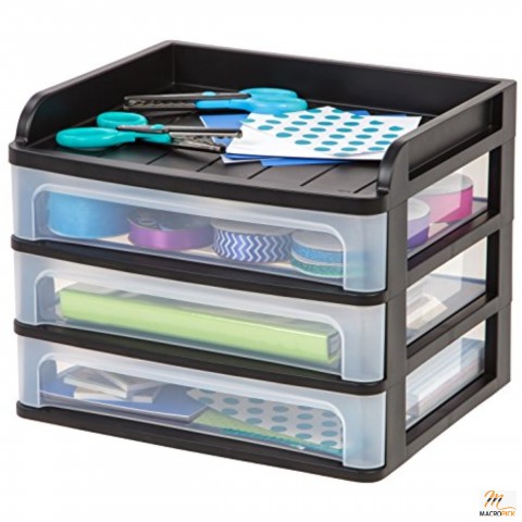 Desktop Drawer Organizer - Lightweight & Durable Drawers - Organizer for Office & School Stationary , Makeup And Medical Supplies