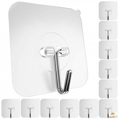 Heavy Duty Wall Hooks Self Adhesive Sticky Hooks