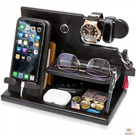 Smart Designed Wooden Phone Docking Station for All Types of Phone,Smart Watches & Violets etc.