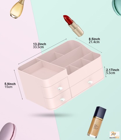 Makeup Organizer Cosmetic Storage Box with Drawer