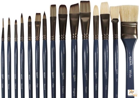 15 Piece Paint Brush Set - Suitable for Acrylic, Oil Painting And Watercolour