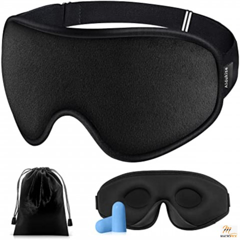 Sleep Mask - Light Blocking Sleeping Eye Mask For Men And Women - Pack Of 1 - Black