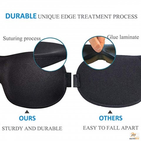Sleeping Eye Mask For Men And Women - Adjustable And Comfortable 3D Eye Mask - Pack f 3