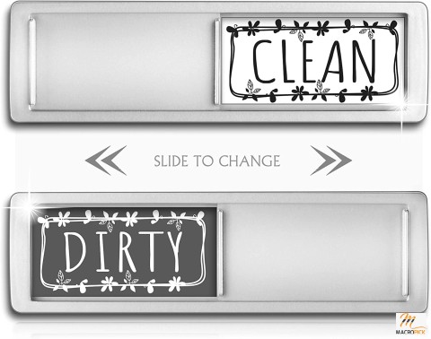 Clean Dirty Sign Indicator For Kitchen Dishwasher Magnet Non-Scratch