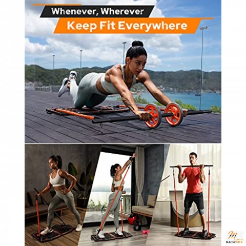 Portable Home Gym Workout Equipment with 14 Exercise Accessories