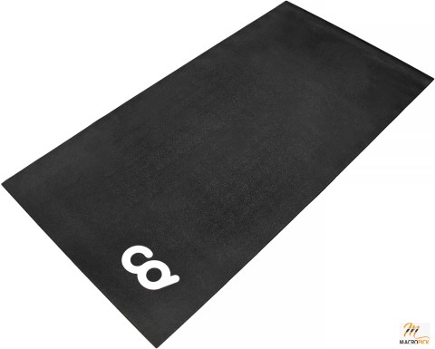 Indoor Cycling Mat - Ergo Mag Fluid Trainer Floor Mat for Bikes - Thick Exercise Equipment -  36" x 94" Soft