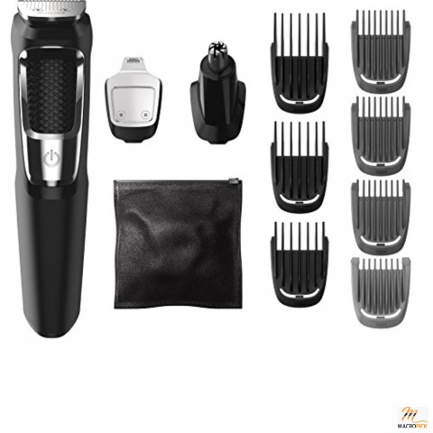 Multigroomer All-in-One Trimmer Series 3000, 13 Piece Mens Grooming Kit