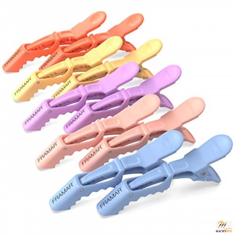 Pastel Alligator Hair Clips 10 Pack