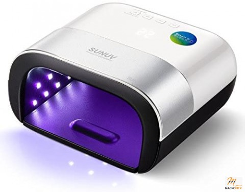 48W UV LED Professional Nail Lamp for Gel Nail Polish Curing UV Light Nail Dryer 5 Fingernails & Toenails with Sensor