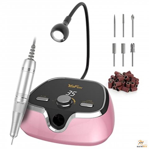 Electric Manicure/Pedicure with a LED Lamp 6 Drill Bits and 36 Sanding Bands