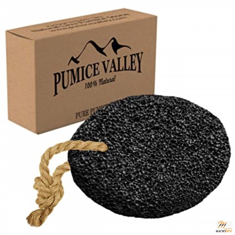 Natural Earth Lava Pumice Stone Black for Dead Skin & Callus Remover