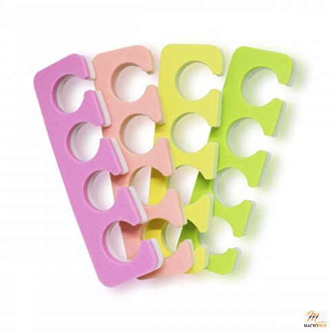 Toe Separators Set - Premium Pedicure Tool Kit 24 PCS Super Soft & Durable Two Tone