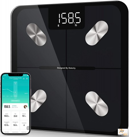 Smart Bluetooth Body Composition Scale: Accurate Digital Weighing for BMI, Muscle, Fat - HSA/FSA Eligible