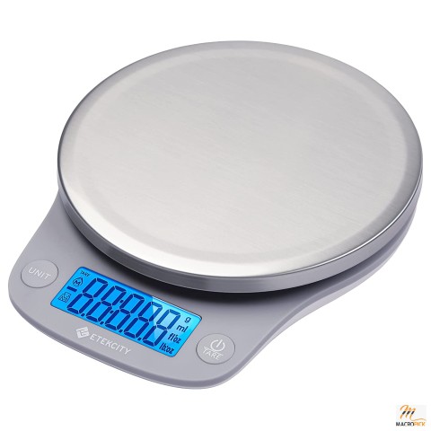Precision 0.1g Kitchen Scale: Digital Ounces and Grams, 11lb/5kg Capacity, 304 Stainless Steel - Ideal for Cooking, Baking, Dieting