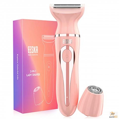 Portable Bikini Trimmer Ladies Shaver, IPX7 Waterproof Wet and Dry Hair Removal Type C USB Recharge