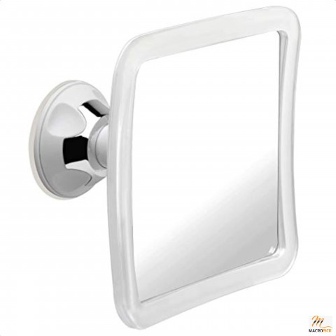 Fogless Shower Mirror, Anti Fog Shatterproof Surface and 360° Swivel