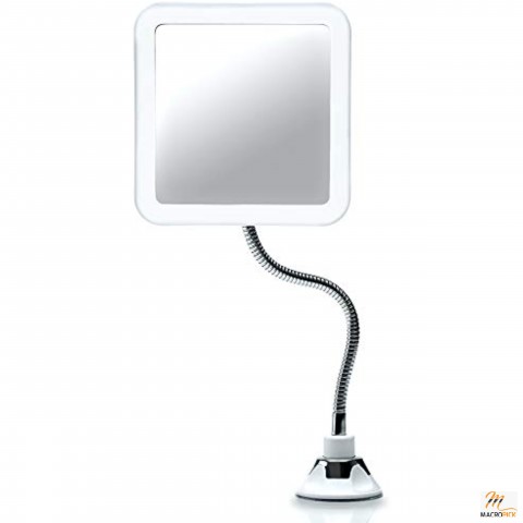 Flexible Magnifying Mirror 10X with LED Light and Gooseneck