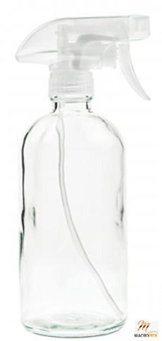 Glass Spray Bottle - Empty Refillable 16 oz Container