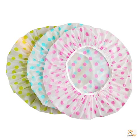 6 Pieces Waterproof EVA Plastic Shower Cap