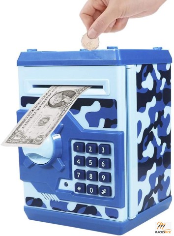 Totola Mini ATM Piggy Bank: Electronic, Safe Money Saving Box with Password Lock for Kids, Boys, Girls - Best Gift (Camouflage)