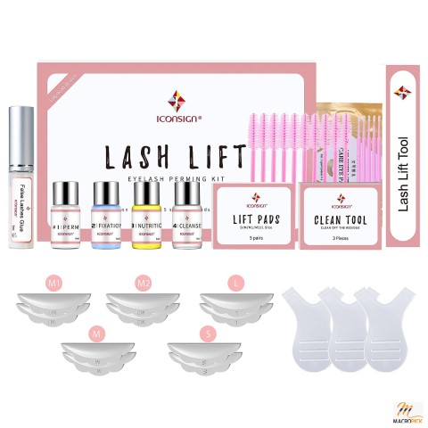 Lash Lift Kit,Professional Semi-Permanent Curling Eyelash Perm Kit Suitable for Salon & Home Use