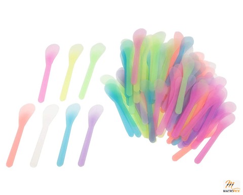 Face Mask Makeup 100 PCS Cosmetic Spatula for Plastic Spoon Disposable Tools for Mixing
